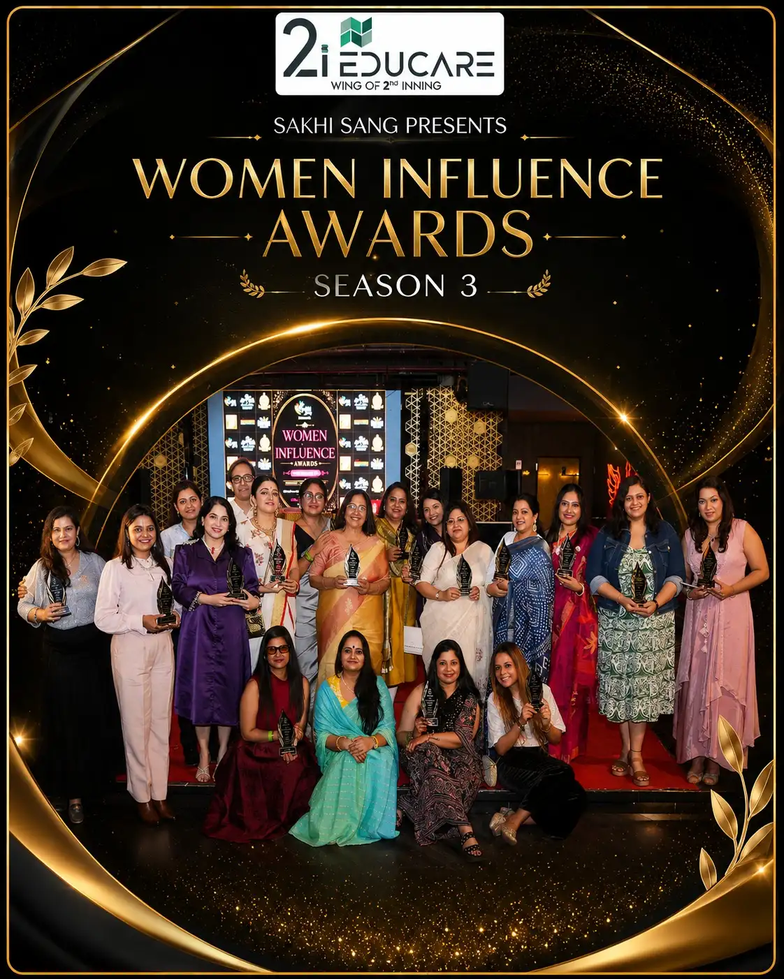 Nikhat Sultana Budhraja showcasing the Award